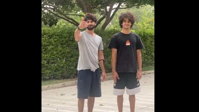 Ishaan Khatter wishes Shahid Kapoor as he turns a year older. (Instagram/@ishaankhatter) Ishaan Khatter wishes Shahid Kapoor as he turns a year older. (Instagram/@ishaankhatter)