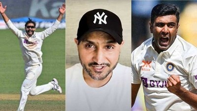 Ravindra Jadeja; Harbhajan Singh; R Ashwin Ravindra Jadeja; Harbhajan Singh; R Ashwin