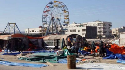 Turkey-Syria quakes: Nearly two million people left homeless by the quake are being housed in tents. (Reuters) Turkey-Syria quakes: Nearly two million people left homeless by the quake are being housed in tents. (Reuters)