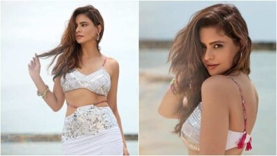 Aamna Sharif is an absolute fashionista. The actor keeps slaying fashion goals like a pro with snippets from her fashion diaries on her Instagram profile on a regular basis. From acing casual ensembles to stunning lehengas to formal attires, Aamna’s fashion diaries are replete with inspo for her fans to refer to. Om Saturday, Aamna made our day brighter with a slew of pictures of herself decked up in a stunning ensemble. (Instagram/@aamnasharifofficial) Aamna Sharif is an absolute fashionista. The actor keeps slaying fashion goals like a pro with snippets from her fashion diaries on her Instagram profile on a regular basis. From acing casual ensembles to stunning lehengas to formal attires, Aamna’s fashion diaries are replete with inspo for her fans to refer to. Om Saturday, Aamna made our day brighter with a slew of pictures of herself decked up in a stunning ensemble. (Instagram/@aamnasharifofficial)
