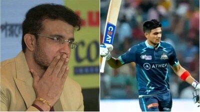 Sourav Ganguly; Shubman Gill (File) Sourav Ganguly; Shubman Gill (File)