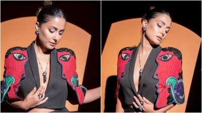 Hina Khan is an absolute fashionista. From casual to ethnic to formal ensembles, Hina can do it all and make any outfit look better. The actor recently attended Big Impact Awards and stole the show in a stunning ensemble. Hina added a twist of fun to her black co-ord set and made her fans drool. Take a look at her ensemble here. (Instagram/@realhinakhan) Hina Khan is an absolute fashionista. From casual to ethnic to formal ensembles, Hina can do it all and make any outfit look better. The actor recently attended Big Impact Awards and stole the show in a stunning ensemble. Hina added a twist of fun to her black co-ord set and made her fans drool. Take a look at her ensemble here. (Instagram/@realhinakhan)