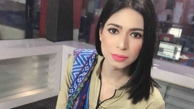 Pakistan's first transgender TV anchor Marvia Malik. (Twitter)