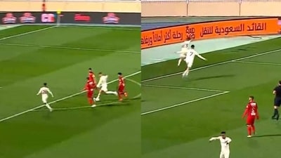 Cristiano Ronaldo scored a hat-trick for Al Nassr on Saturday. (Twitter) Cristiano Ronaldo scored a hat-trick for Al Nassr on Saturday. (Twitter)