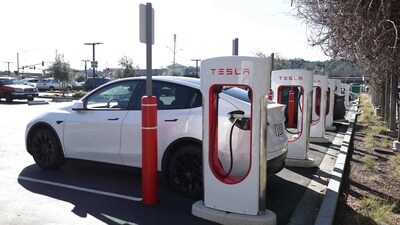 Electric car company Tesla (Getty Images via AFP) Electric car company Tesla (Getty Images via AFP)