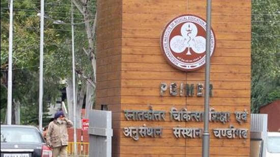 As many as 34 PGI faculty doctor are awaiting an office of their own. (HT File)