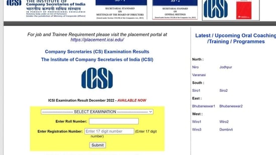 ICSI Result 2022 Live: CS Executive, Professional results out on icsi.edu ICSI Result 2022 Live: CS Executive, Professional results out on icsi.edu