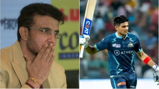 Sourav Ganguly; Shubman Gill (File)