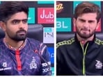 The reporter quizzed Babar Azam about his PSL rivalry with pace ace Shaheen Afridi The reporter quizzed Babar Azam about his PSL rivalry with pace ace Shaheen Afridi