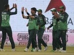 Pakistan players in action Pakistan players in action