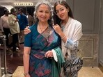 Sara Ali Khan posed with her 'most stunning granny' Sharmila Tagore. Sara Ali Khan posed with her 'most stunning granny' Sharmila Tagore.