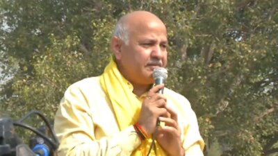 Delhi deputy chief minister Manish Sisodia held roadshow ahead of CBI grilling (Twitter) Delhi deputy chief minister Manish Sisodia held roadshow ahead of CBI grilling (Twitter)