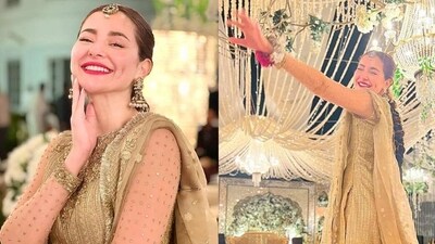 Pakistani actor Hania Aamir's dance at a wedding to Naatu Naatu from RRR went viral last week. Pakistani actor Hania Aamir's dance at a wedding to Naatu Naatu from RRR went viral last week.