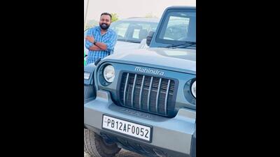 Identified as Harinder Singh, alias Soni, the accused had provided a Mahindra Thar to the slain gangsters, Teja Mehandpuria and Manpreet Peeta, that they were riding when they were neutralised by police on February 22. (HT Photo)