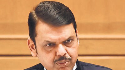 Mumbai, India - Feb. 26, 2023:Dy CM Devendra Fadnavis and CM Eknath Shinde addressing to media during the press conference, ahead of Budget Session at Sahyadri Guest House, in Mumbai, India, on Sunday, February 26, 2023. (Photo by Anshuman Poyrekar/ Hindustan Times) (Hindustan Times)