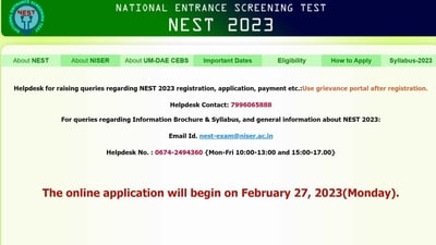 NEST 2023 registration begins tomorrow on nestexam.in NEST 2023 registration begins tomorrow on nestexam.in