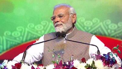 Prime Minister Narendra Modi on Saturday inaugurated the ‘Barisu Kannada Dim Dimava’ cultural festival (ANI Photo) Prime Minister Narendra Modi on Saturday inaugurated the ‘Barisu Kannada Dim Dimava’ cultural festival (ANI Photo)
