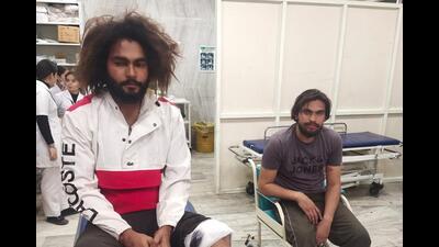 Two of the three accused who chopped off a Mohali youth’s fingers. (HT File) Two of the three accused who chopped off a Mohali youth’s fingers. (HT File)