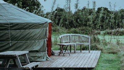 Yurts: These circular tents, traditionally used by nomads in Central Asia, are becoming increasingly popular as glamping accommodations. They offer a rustic and unique experience while still providing comfort and shelter from the elements. (Unsplash) Yurts: These circular tents, traditionally used by nomads in Central Asia, are becoming increasingly popular as glamping accommodations. They offer a rustic and unique experience while still providing comfort and shelter from the elements. (Unsplash)