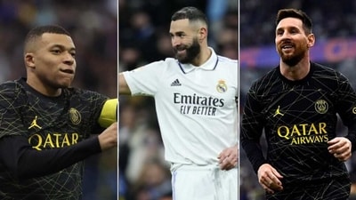 Lionel Messi, Kylian Mbappe and Karim Benzema will contest for The Best FIFA Men's Player Award. Lionel Messi, Kylian Mbappe and Karim Benzema will contest for The Best FIFA Men's Player Award.