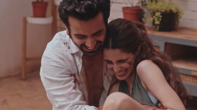 A still from Minus One: New Chapter, starring Ayush Mehra and Aisha Ahmed. A still from Minus One: New Chapter, starring Ayush Mehra and Aisha Ahmed.