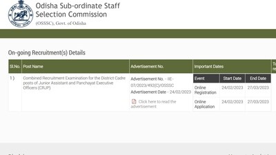 OSSSC recruitment 2023: Apply for JA, Panchayat Executive Officer