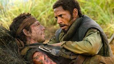 The film, which was released in 2008, featured Robert Downey Jr. in blackface, a decision that has caused controversy over the years. (Dreamworks) The film, which was released in 2008, featured Robert Downey Jr. in blackface, a decision that has caused controversy over the years. (Dreamworks)