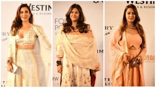 Sophie Choudry, Ekta Kapoor and Anita Hassanandani. Sophie Choudry, Ekta Kapoor and Anita Hassanandani.