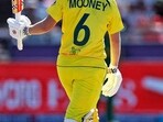 Australia's Beth Mooney raises her bat after completing fifty during the final match of ICC Women's T20 World Cup 2023 against South Africa, at Newlands, in Cape Town Australia's Beth Mooney raises her bat after completing fifty during the final match of ICC Women's T20 World Cup 2023 against South Africa, at Newlands, in Cape Town