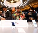 Visitors take pictures of Xiaomi 13 mobile phone models at the Xiaomi booth before the Mobile World Congress 2023 in Barcelona, Spain, on Sunday, (AP) Visitors take pictures of Xiaomi 13 mobile phone models at the Xiaomi booth before the Mobile World Congress 2023 in Barcelona, Spain, on Sunday, (AP)