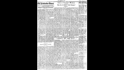HT This Day: February 28, 1933 -- India’s cricket muddle HT This Day: February 28, 1933 -- India’s cricket muddle
