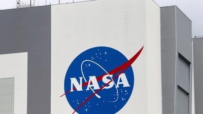 The NASA logo is seen at Kennedy Space Center in Cape Canaveral, Florida, US. (File image) (REUTERS)