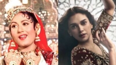 Madhubala played Anarkali in K Asif's Mughal-e-Azam (1960).