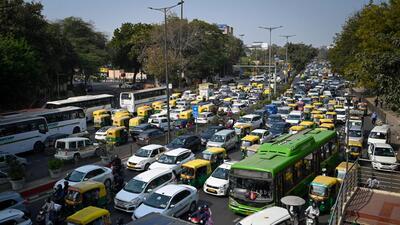 At most, general traffic will be restricted only for a few minutes at any point to allow movement of the guest cavalcade, Delhi traffic police officials said. (Sanchit Khanna/HT PHOTO)