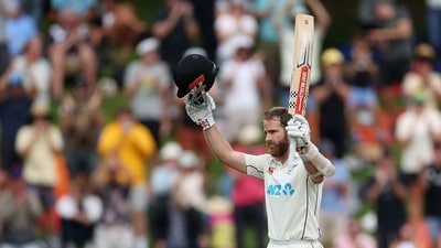 By the time Williamson was dismissed, he had scored 132 runs and reached a career tally of 7787 runs. (AFP)