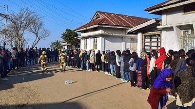 According to the Election Commission, 305 companies from various security forces have been deployed at the polling stations across the state to ensure a smooth and fair voting process. (PTI) According to the Election Commission, 305 companies from various security forces have been deployed at the polling stations across the state to ensure a smooth and fair voting process. (PTI)