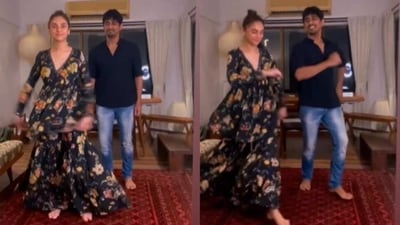 Siddharth danced to the Tum Tum song with his rumoured girlfriend Aditi Rao Hydari. Siddharth danced to the Tum Tum song with his rumoured girlfriend Aditi Rao Hydari.