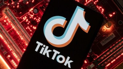A smartphone with a displayed TikTok logo is placed on a computer motherboard in this illustration taken February 23, 2023. REUTERS/Dado Ruvic/Illustration (REUTERS)