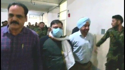 The first-time MLA was arrested by the Punjab Vigilance Bureau (VB) from Patiala on February 23. (HT Photo)