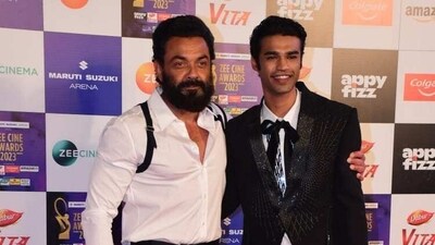 Bobby Deol attended the event in formals. He was last seen in Aashram season 3 last year. He met Babil Khan on the red carpet. The latter made his film debut with Qala last year.&nbsp;(Varinder Chawla) 