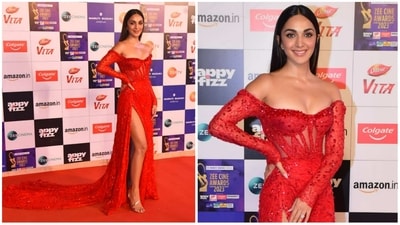 Kiara Advani at Zee Cine Awards on Sunday. (Varinder Chawla) Kiara Advani at Zee Cine Awards on Sunday. (Varinder Chawla)
