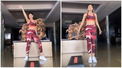 Shilpa Shetty in a still from the video. Shilpa Shetty in a still from the video.