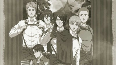 Animation Director Michelle Sugimoto illustrated a special "photo" of the Survey Corps members, which has been shared with fans ahead of the release of the new episodes. (Twitter/anime_shingeki) Animation Director Michelle Sugimoto illustrated a special "photo" of the Survey Corps members, which has been shared with fans ahead of the release of the new episodes. (Twitter/anime_shingeki)
