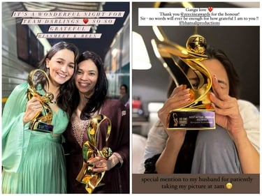 Alia Bhatt shared a few pics on her Instagram Stories as well. Alia Bhatt shared a few pics on her Instagram Stories as well.