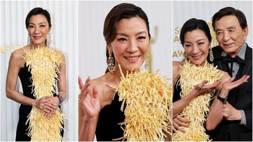 Michelle Yeoh on the SAG red carpet. (Reuters) Michelle Yeoh on the SAG red carpet. (Reuters)