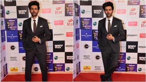 Kartik Aaryan looks dapper on the red carpet. (HT Photo/Varinder Chawla) Kartik Aaryan looks dapper on the red carpet. (HT Photo/Varinder Chawla)