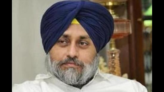 Sukhbir said it was shameful that Punjab had descended into mayhem with a record four brutal murders in a day. (HT File Photo)