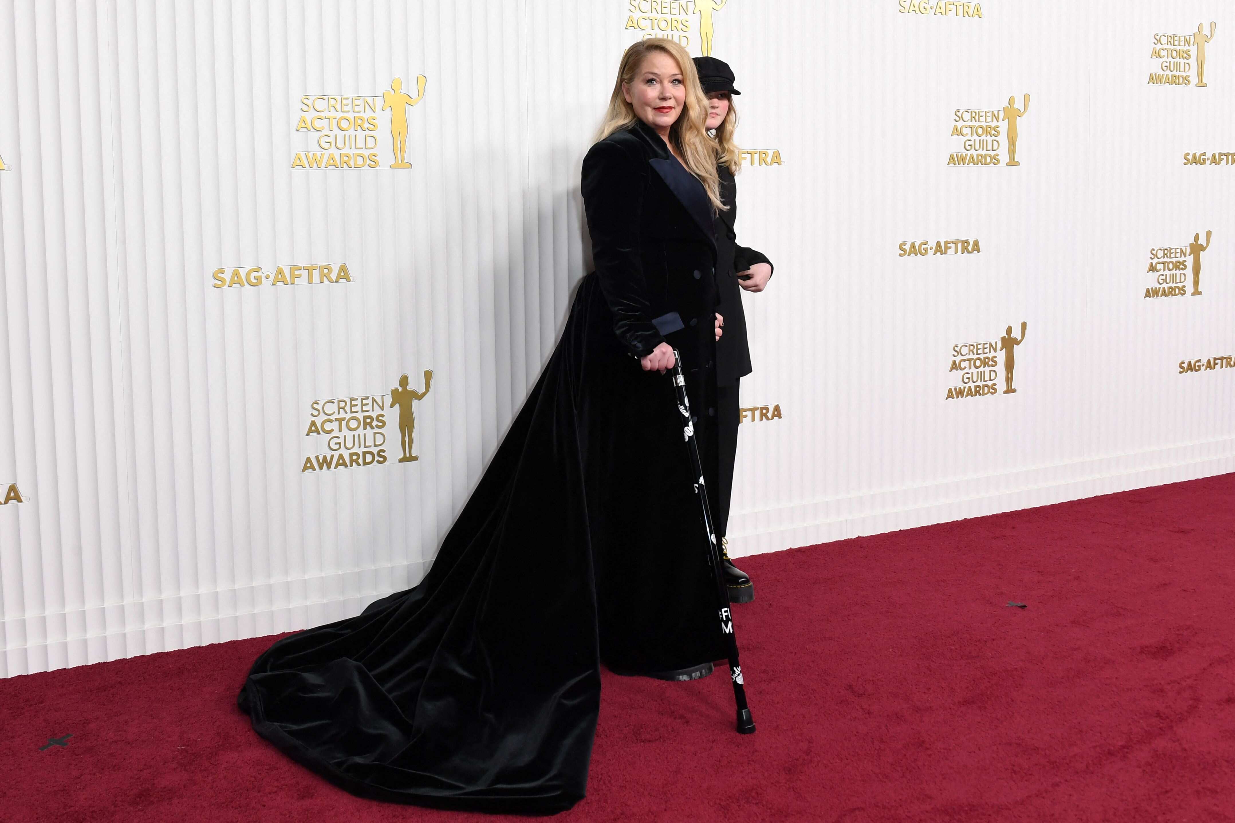 Christina Applegate arrives for the 29th Screen Actors Guild Awards. (AFP) Christina Applegate arrives for the 29th Screen Actors Guild Awards. (AFP)