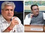 Kailash Gahlot (left) and Raaj Kumar Anand (right) Kailash Gahlot (left) and Raaj Kumar Anand (right)