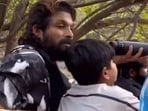 Allu Arjun with son Allu Ayaan at Ranthambore National Park in Rajasthan. 